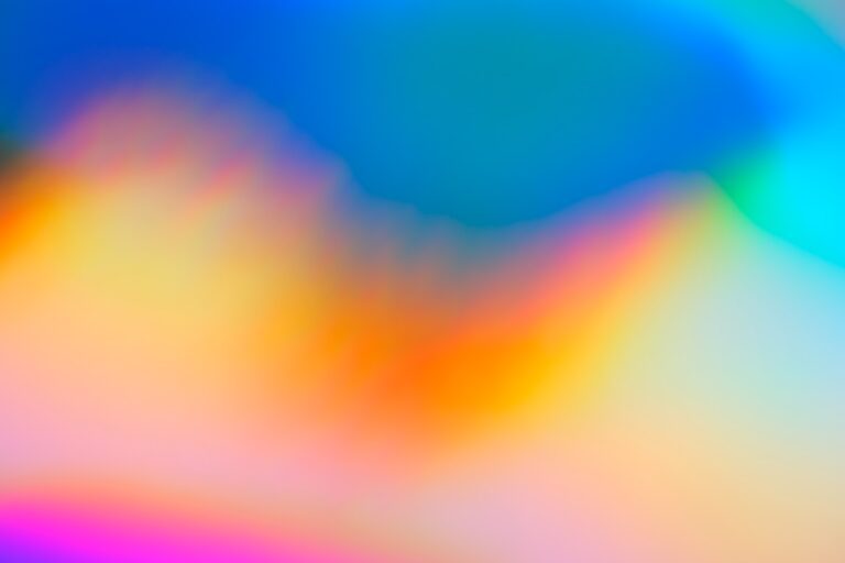 A colorful abstract image reminiscent of light seen through a prism